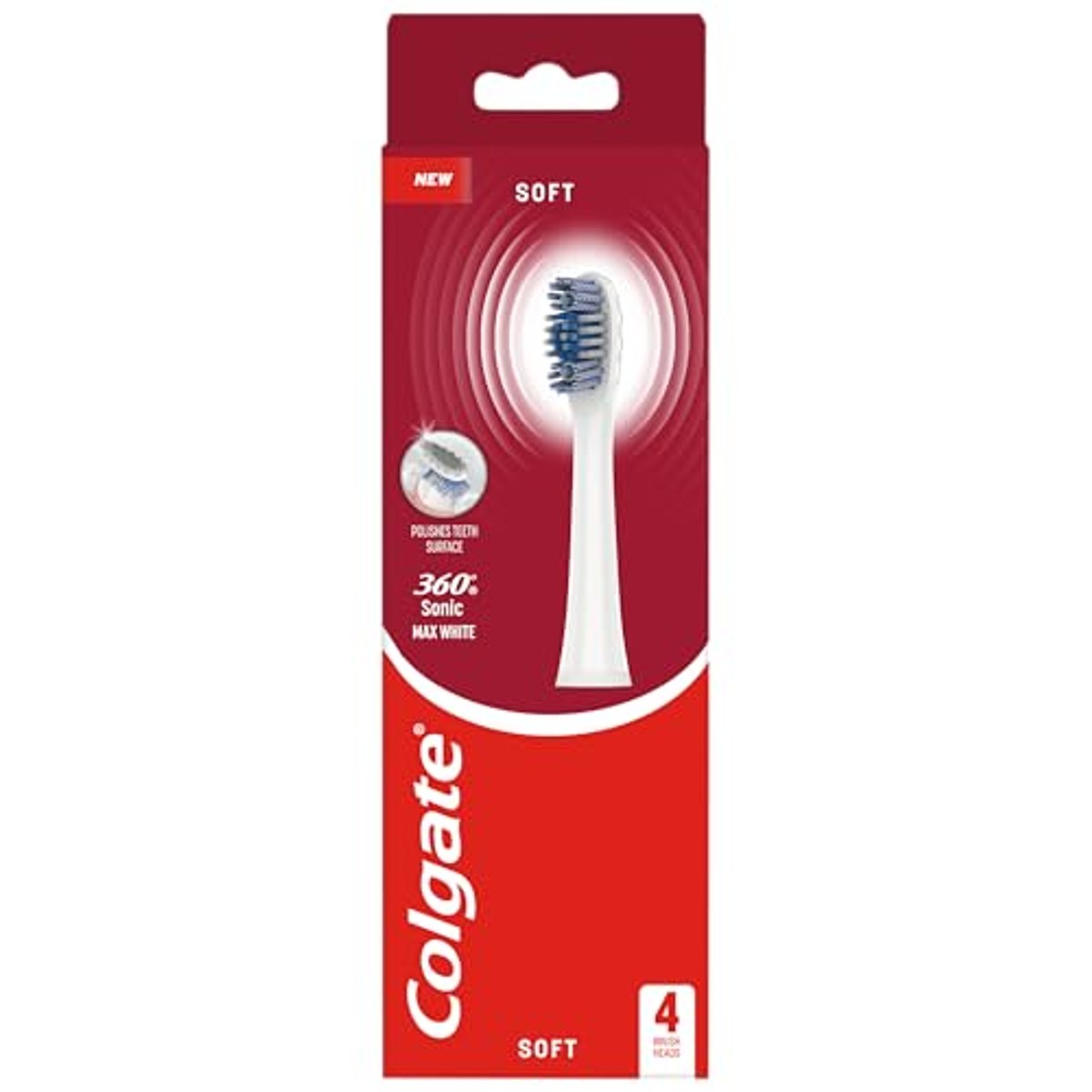 Colgate 360 Sonic Max Vervangborstels Wit – Colgate
