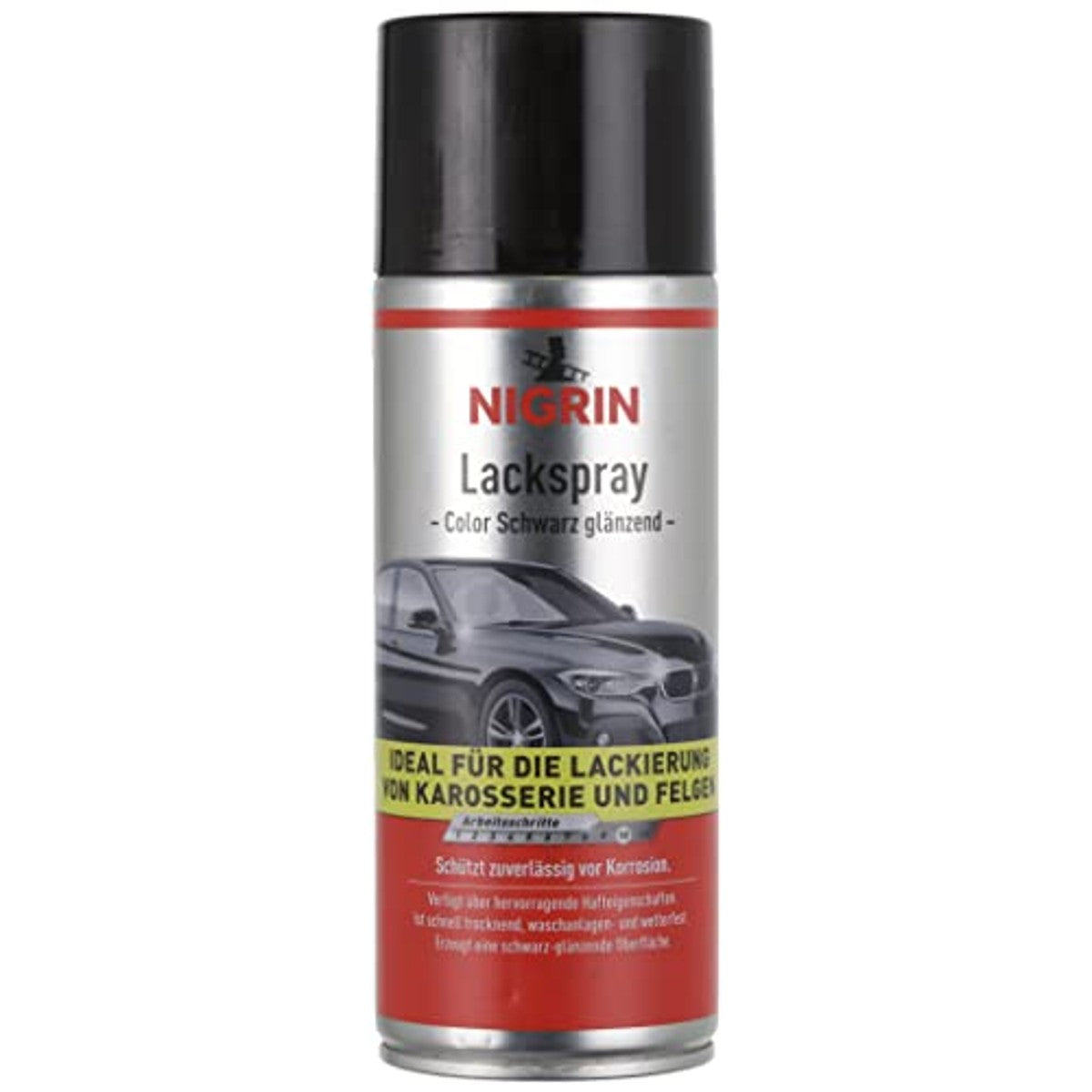 Nigrin 74113 Lakspray zwart glanzend 400 ml – foto 2