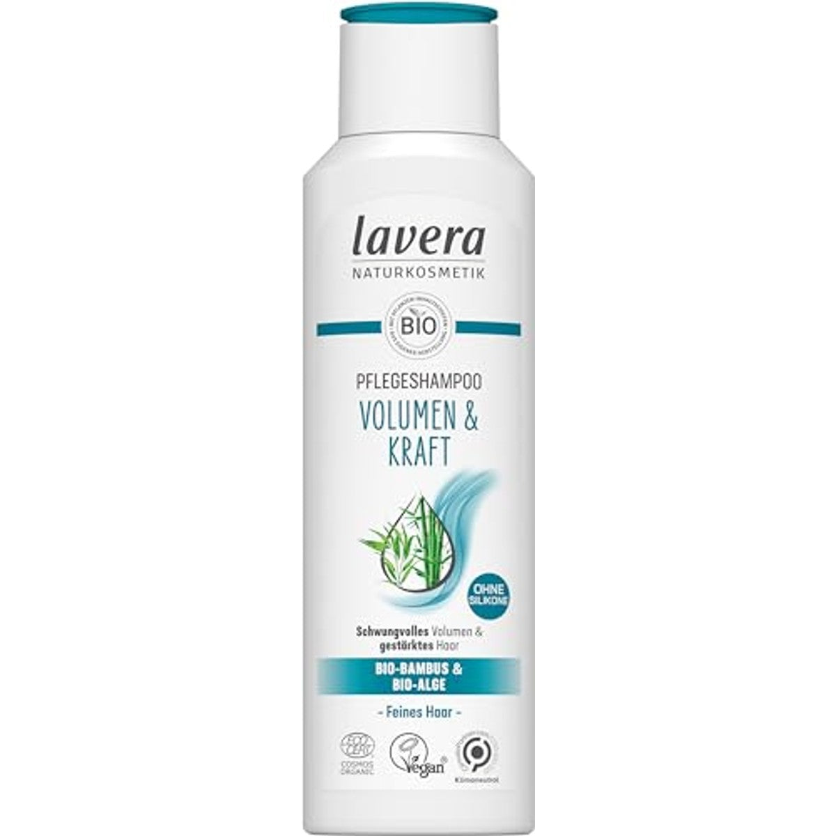 lavera Verzorgende shampoo volume & kracht 3 x 250 ml - Voordeelverpakking