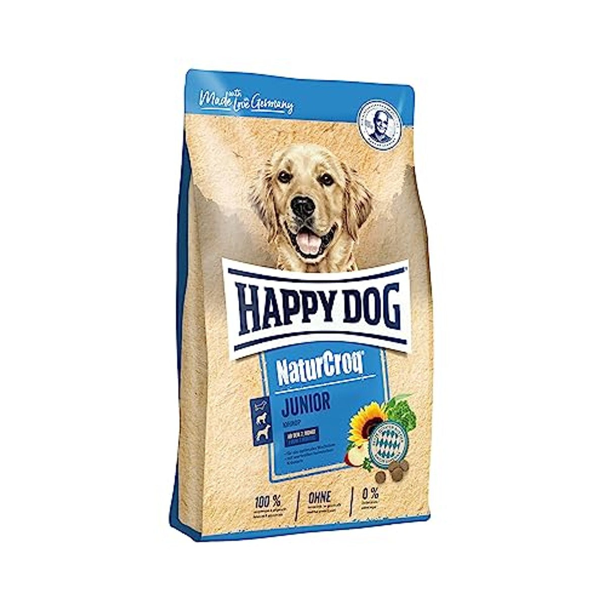Happy Dog NaturCroq Junior droogvoer hond 4kg - 3-pack