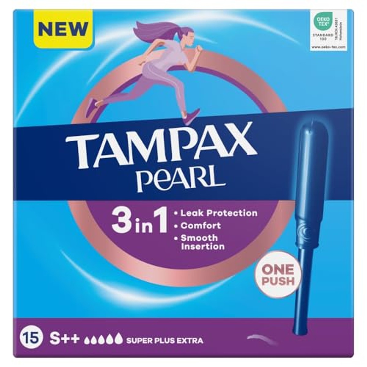 Tampax Pearl Super Extra Plus Tampons met Applicator, 15 Stuk – Tampax