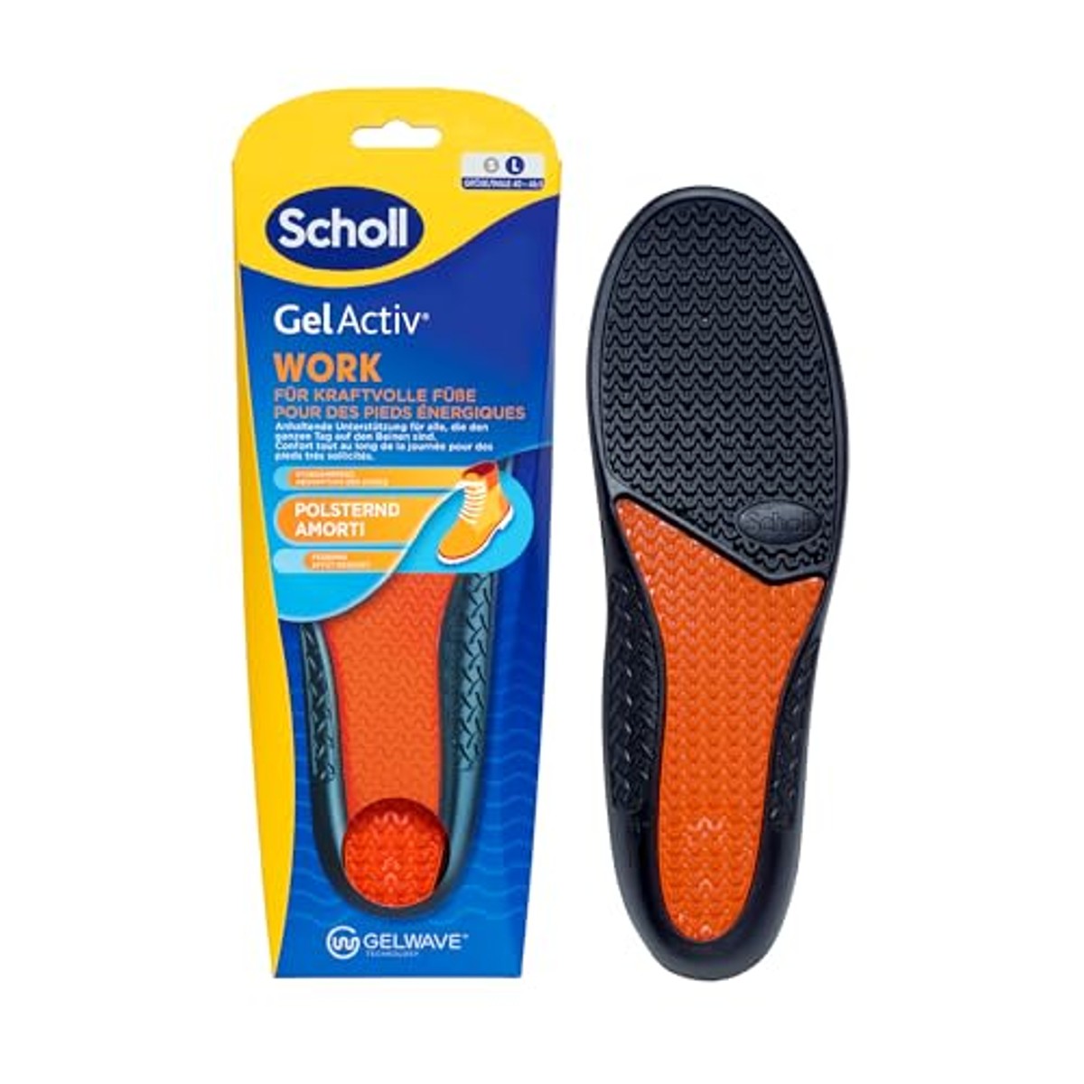 Dr. Scholl's GelActiv Work Inlegzolen mannen maat 40,5-46 - 3-pack