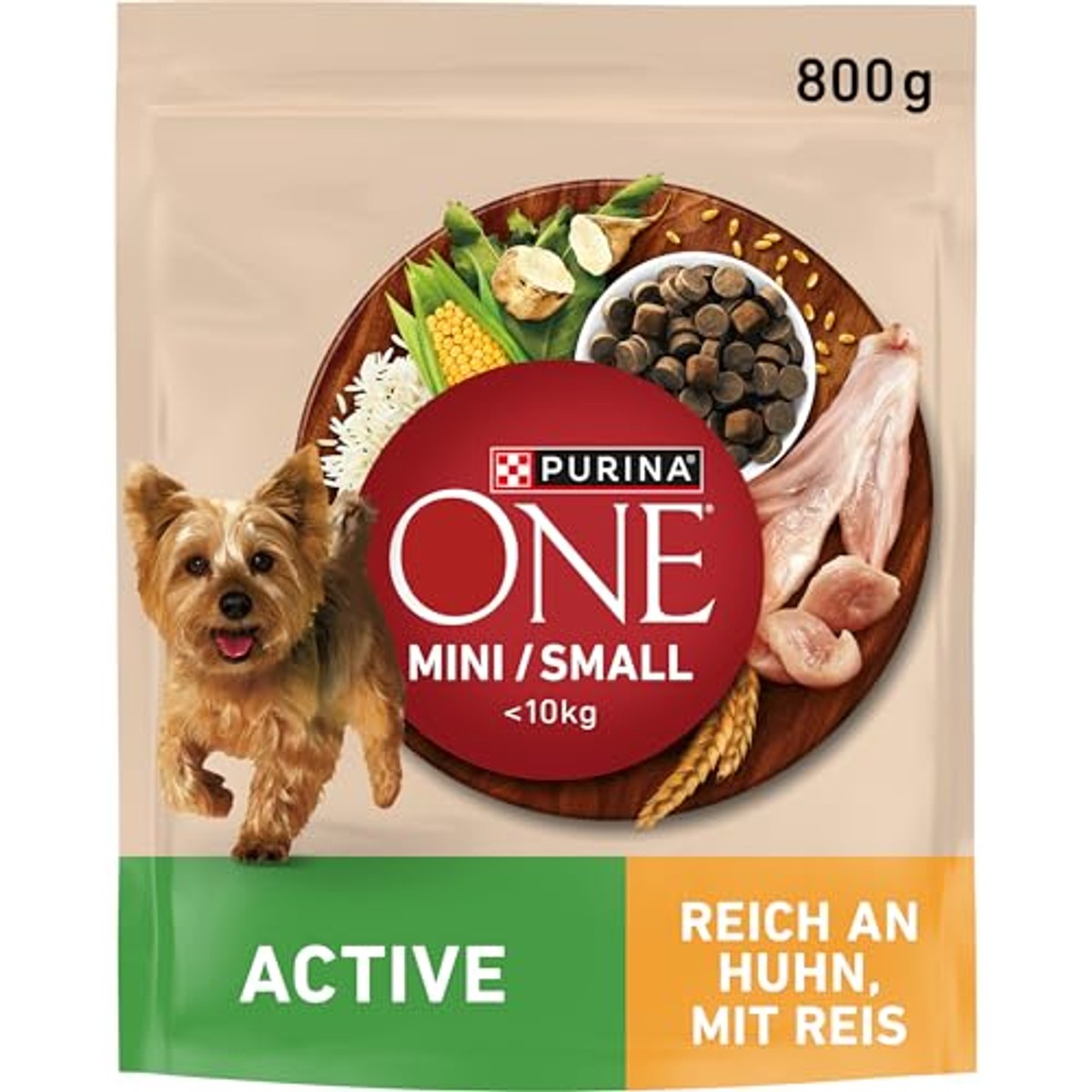 Purina One Mini/Small Active hondenvoer kip 8 x 800 g - 3-pack