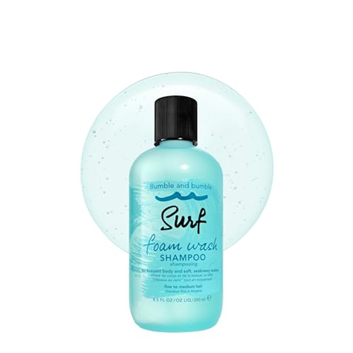 Bumble and bumble. Surf Foam Wash Texturizing Shampoo, textuurshampoo voor een frisse, lichte textuur, zorgt voor meer volume, golvend, glad haar