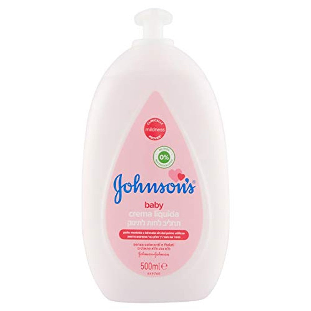 Johnson's Baby Cottontouch Liquid Face and Body Cream 6 x 500 ml - Voordeelverpakking