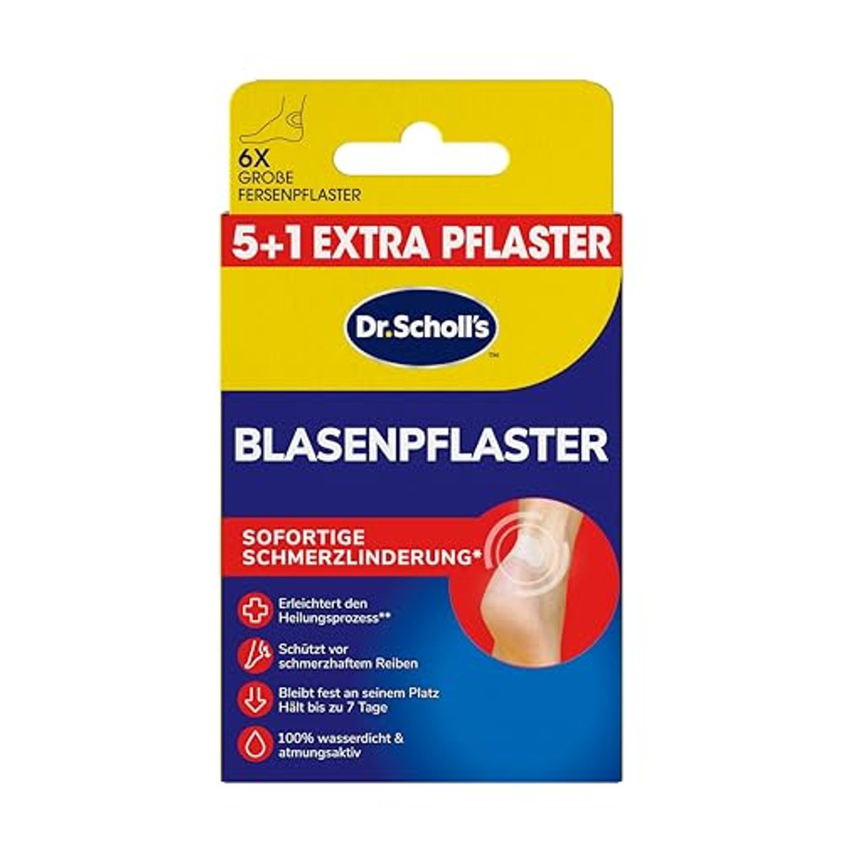 Dr. Scholl's Blaarpleisters voor de hielen 6 stuks – foto 2