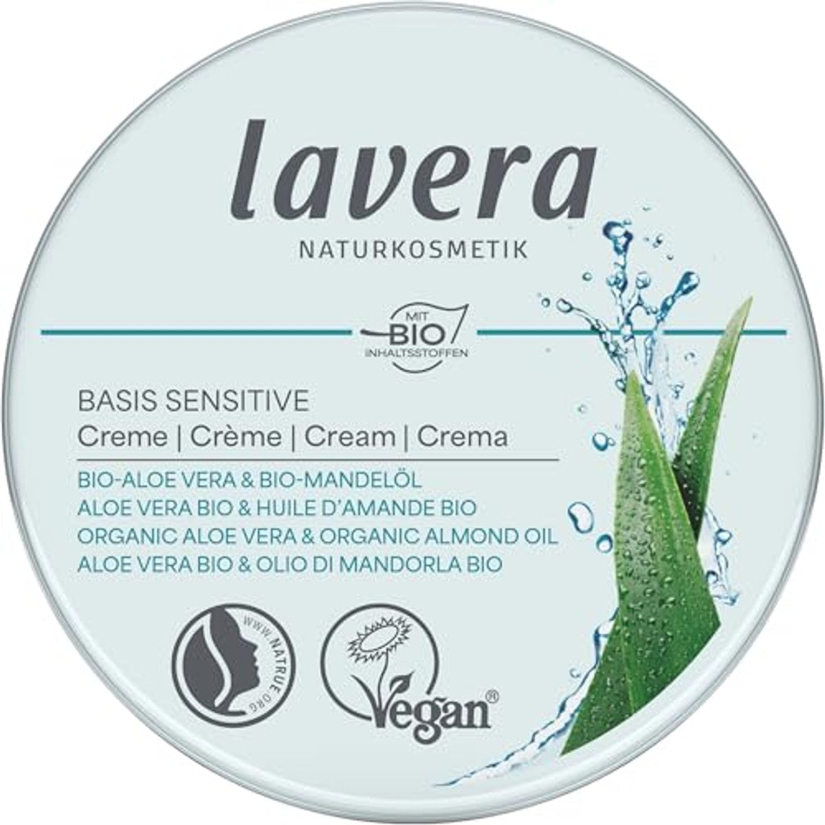 lavera Basis Sensitive Crème 3 x 150 g - Voordeelverpakking – foto 2