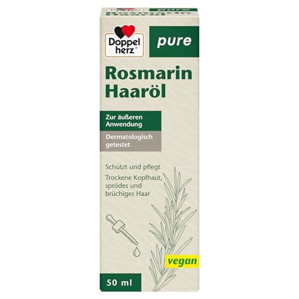 Doppelherz Pure Rozemarijn Haarolie 50 ml - 3-pack