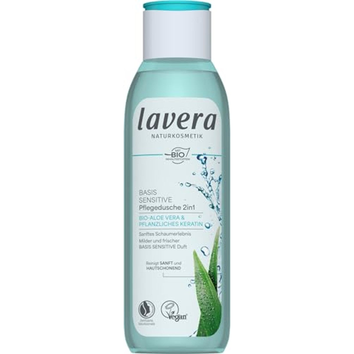 lavera Basis Sensitive 2-in-1 verzorgende douchegel 3 x 250 ml - Voordeelverpakking – foto 2