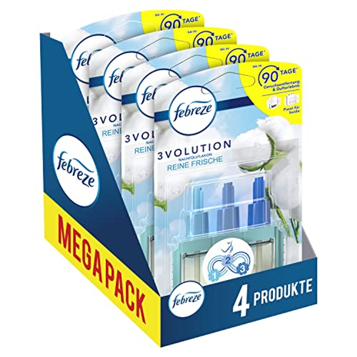 Febreze 3Volution Pure Frisse 4 x navulling - 6-pack
