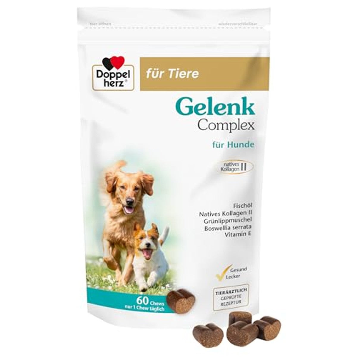 Doppelherz Gewrichtscomplex voor Honden 60 Kauwtjes - 6-pack