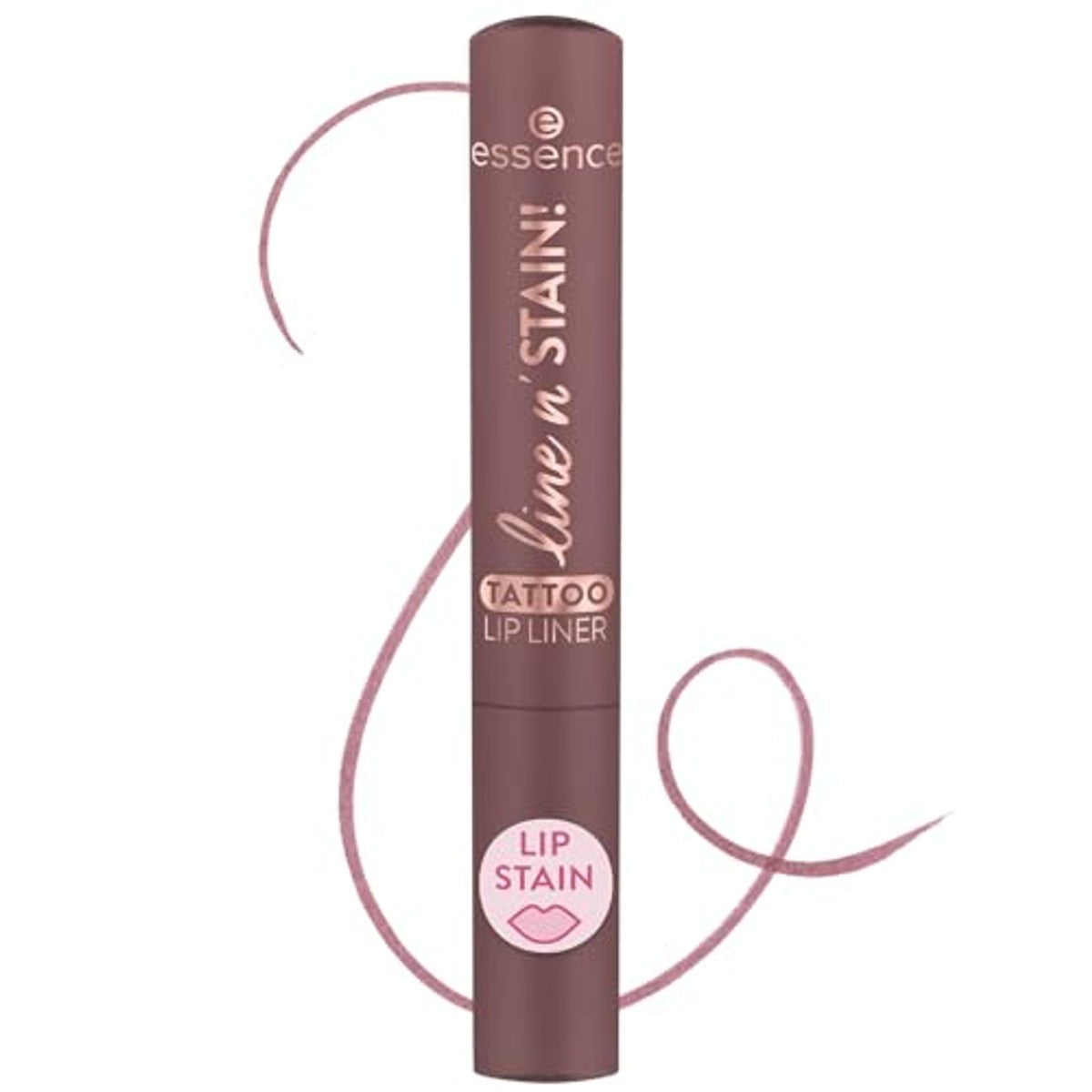 essence line n' STAIN! Tattoo Lip Liner 03 Make A Mauve, vloeibare lipliner | Sterk gepigmenteerd en langdurig, natuurlijke tattoo-afwerking, veganistische cosmetica zonder parfum, 2,5 ml – Essence Cosmetics
