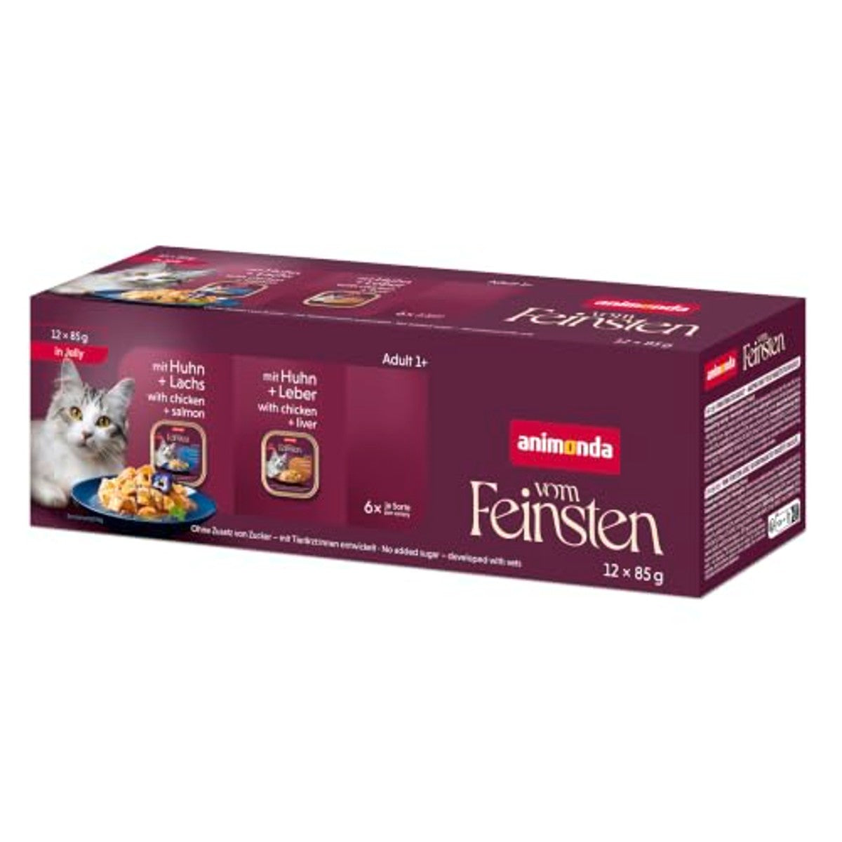 Animonda Vom Feinsten natvoer kattenvoer gevogelte gelei 12 x 85 g - 6-pack