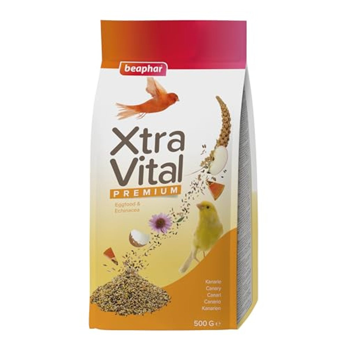 Beaphar XtraVital grote parkiet All-in-One premium voedsel 500 g - 3-pack