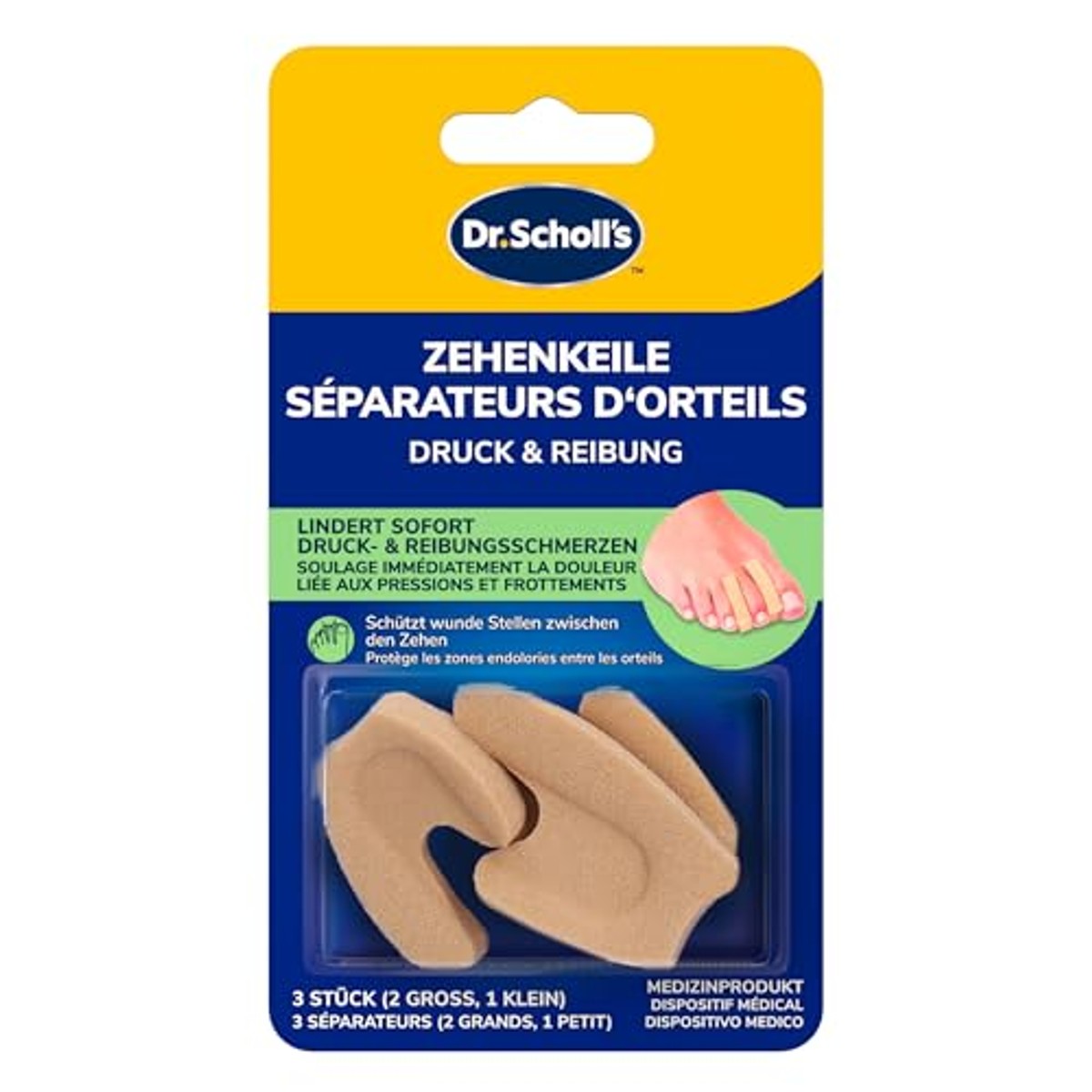 Dr. Scholl's Teenwiggen schuimrubber 3 stuks – foto 2