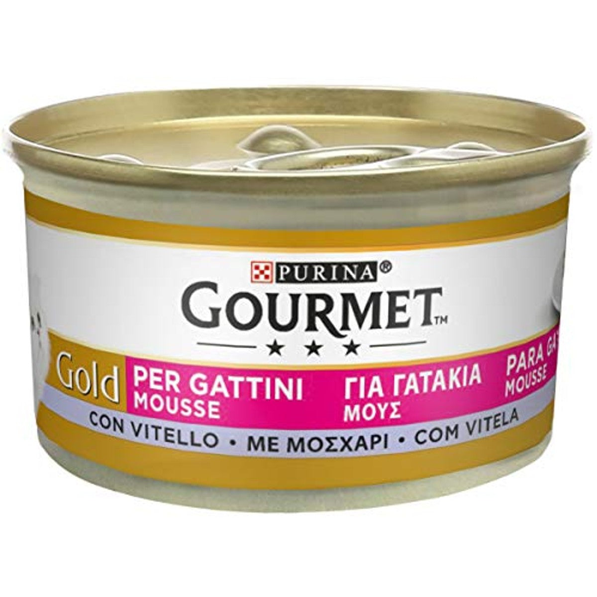 Purina Gourmet Gold Kitten natvoer kattenvoer Kalfsvlees 24 x 85 g - 6-pack