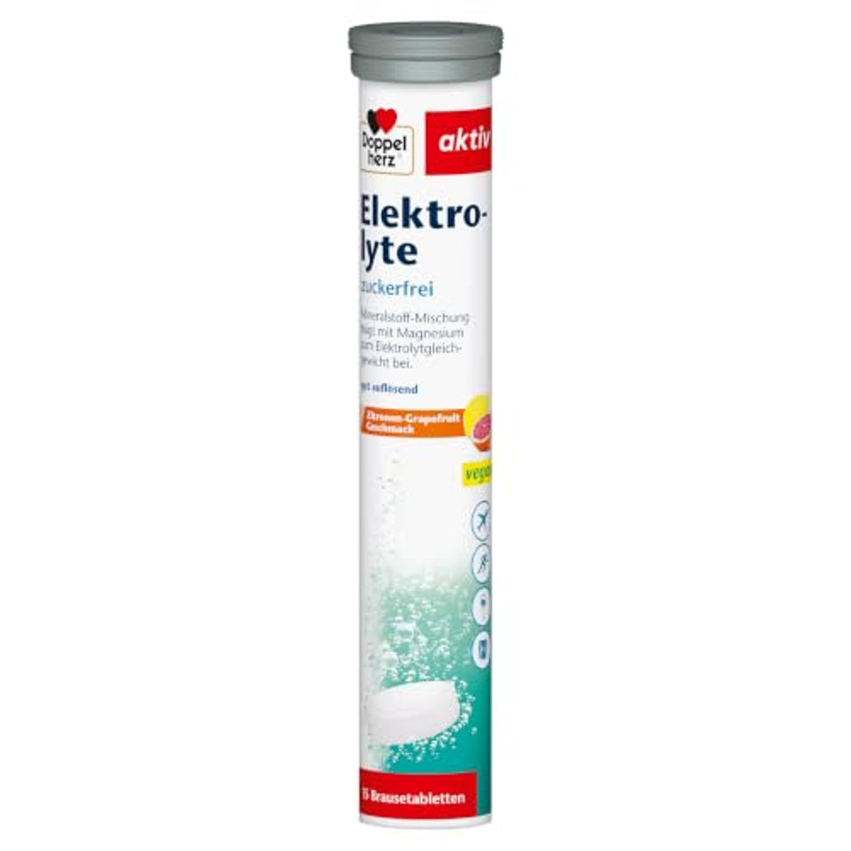 Doppelherz Elektrolyte Bruistabletten Citroen-Grapefruit 97,5 g - 3-pack