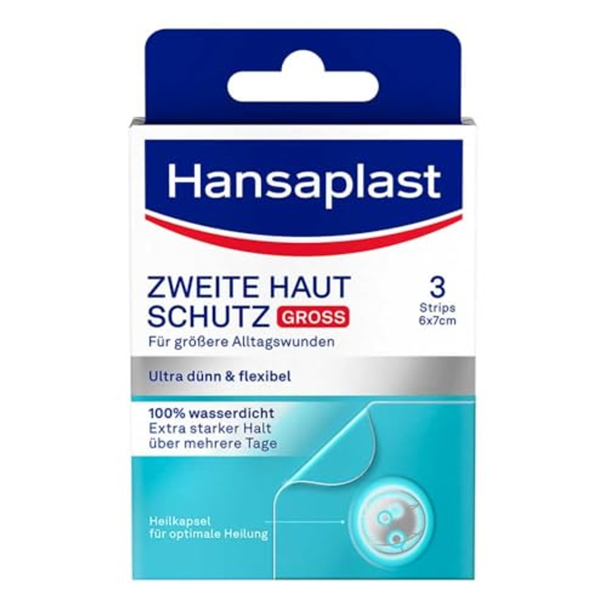 Hansaplast Tweede Huidbescherming Groot 3 stuks – Beiersdorf
