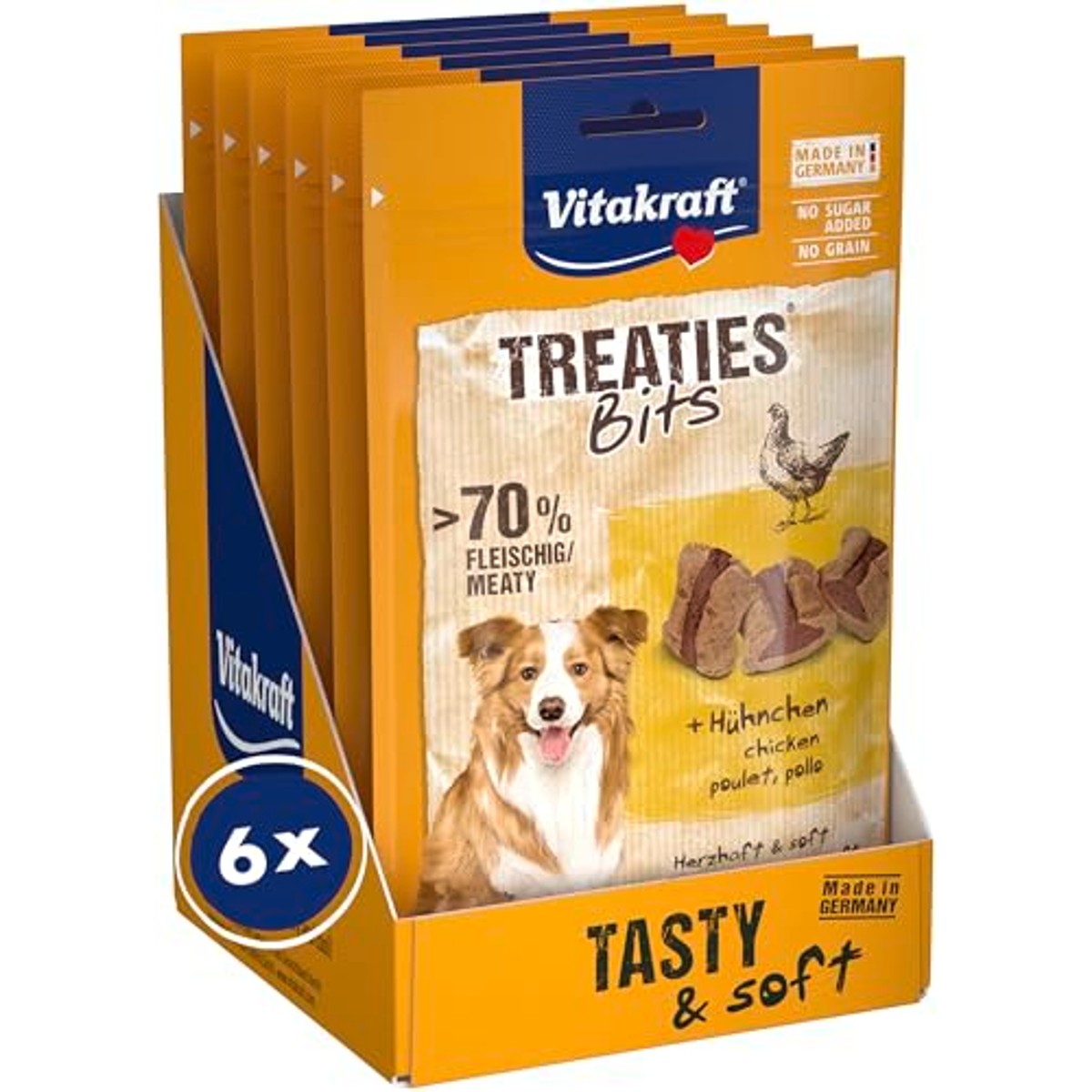 Vitakraft Treaties Bits hondensnack kip 6 x 120 g - 3-pack – foto 2