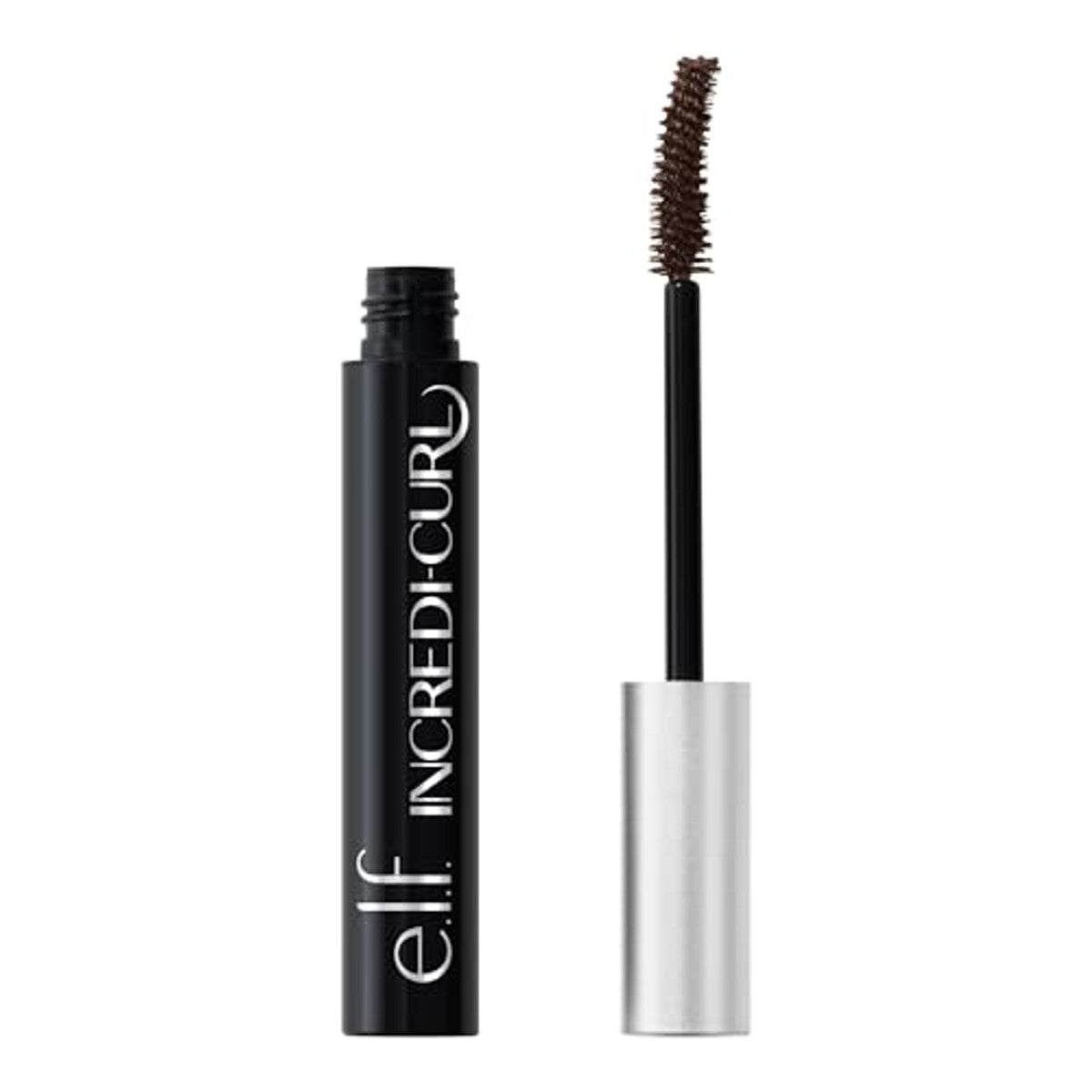 e.l.f. Incredi-Curl Mascara, mascara voor langdurige swing en mega-volume, vervaagt niet, veganistisch en dierproefvrij, donkerbruin – e.l.f.