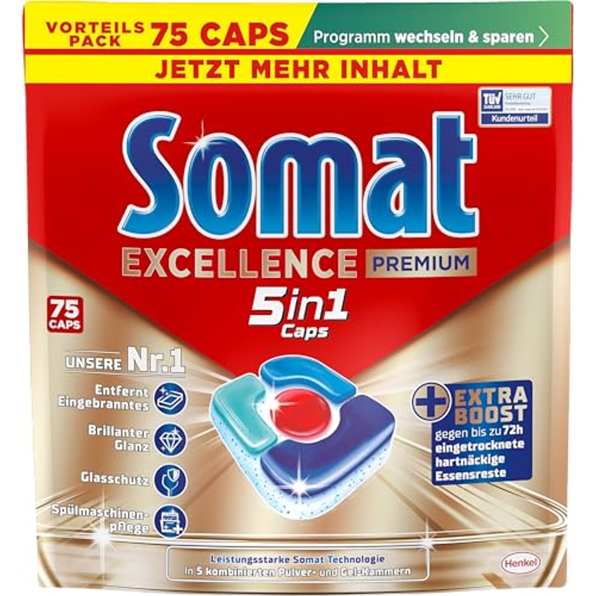 Somat Excellence Premium 5-in-1 capsules 6 x 75 caps - Voordeelverpakking