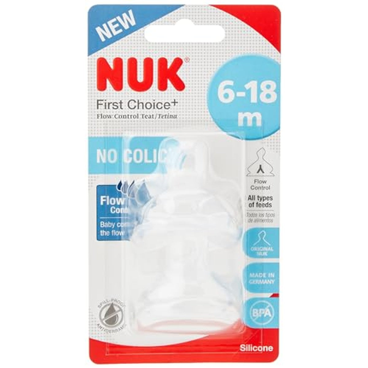 NUK First Choice+ Zuigers 6-18 maanden 2 stuks – NUK