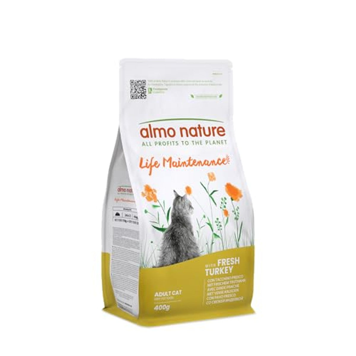 Almo Nature Life Maintenance droogvoer kat Adulto met verse kalkoen | verpakking van 400 g – almo nature
