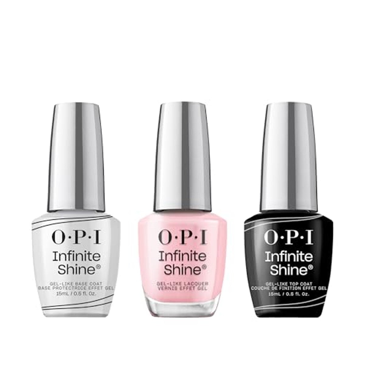 OPI Infinite Shine Set Base Coat + It's a Girl + Top Coat 3 x 15 ml - 6-pack