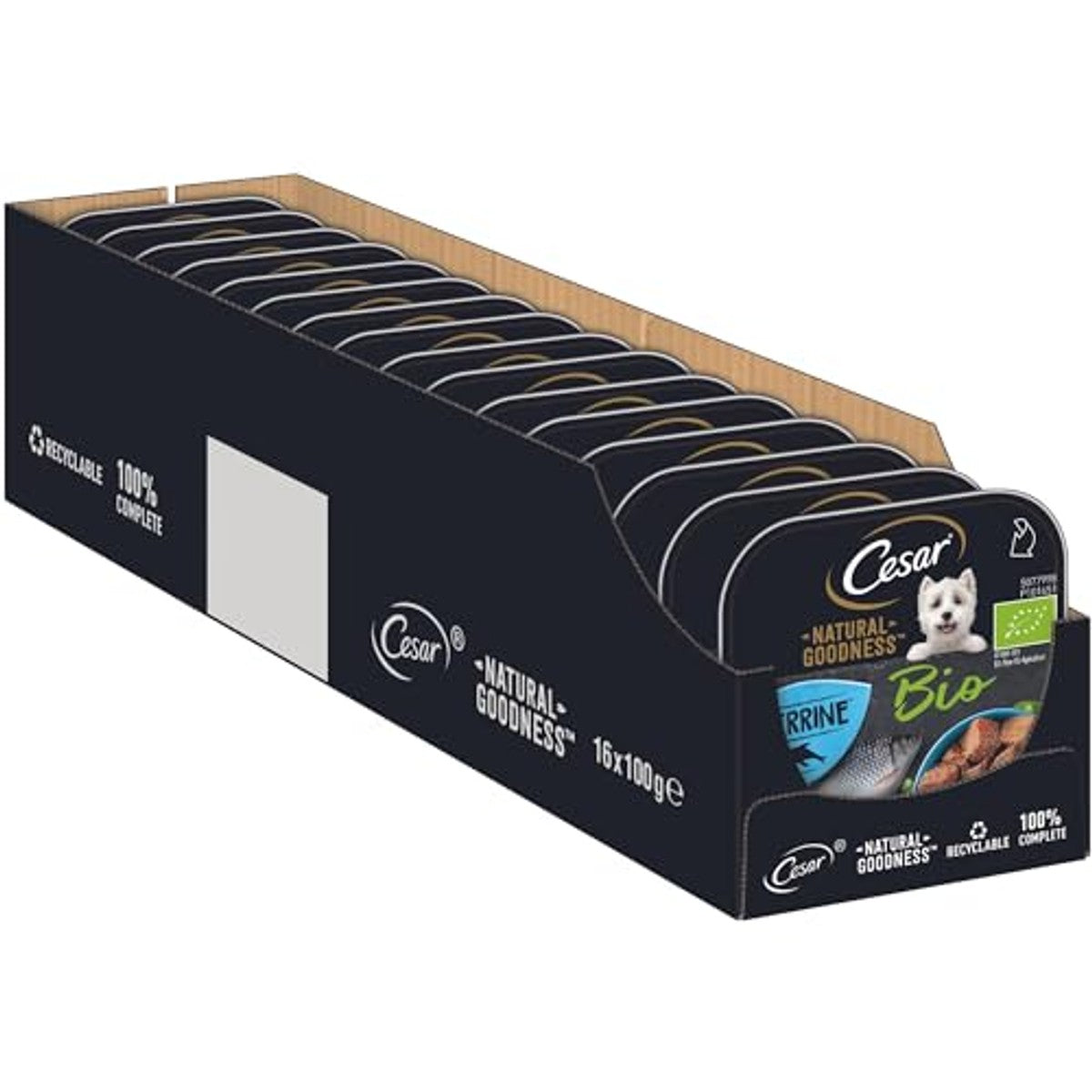 Cesar Natural Goodness hondenvoer terrine met vis 16 x 100 g - 3-pack – foto 2