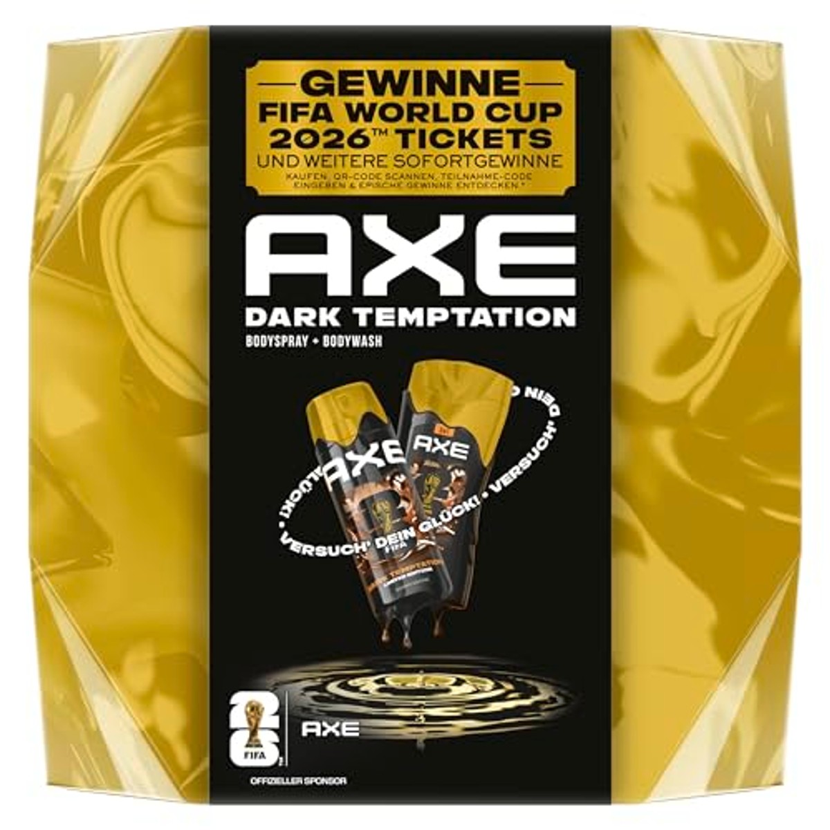 Axe Dark Temptation Geschenkset 150 ml + 250 ml – Axe