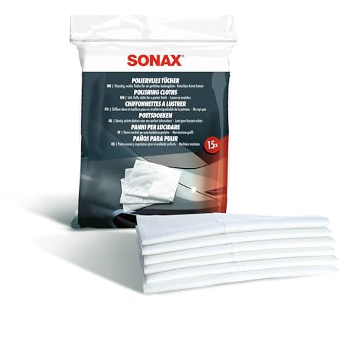 SONAX Poetsdoeken 3 x 15 stuks - Voordeelverpakking
