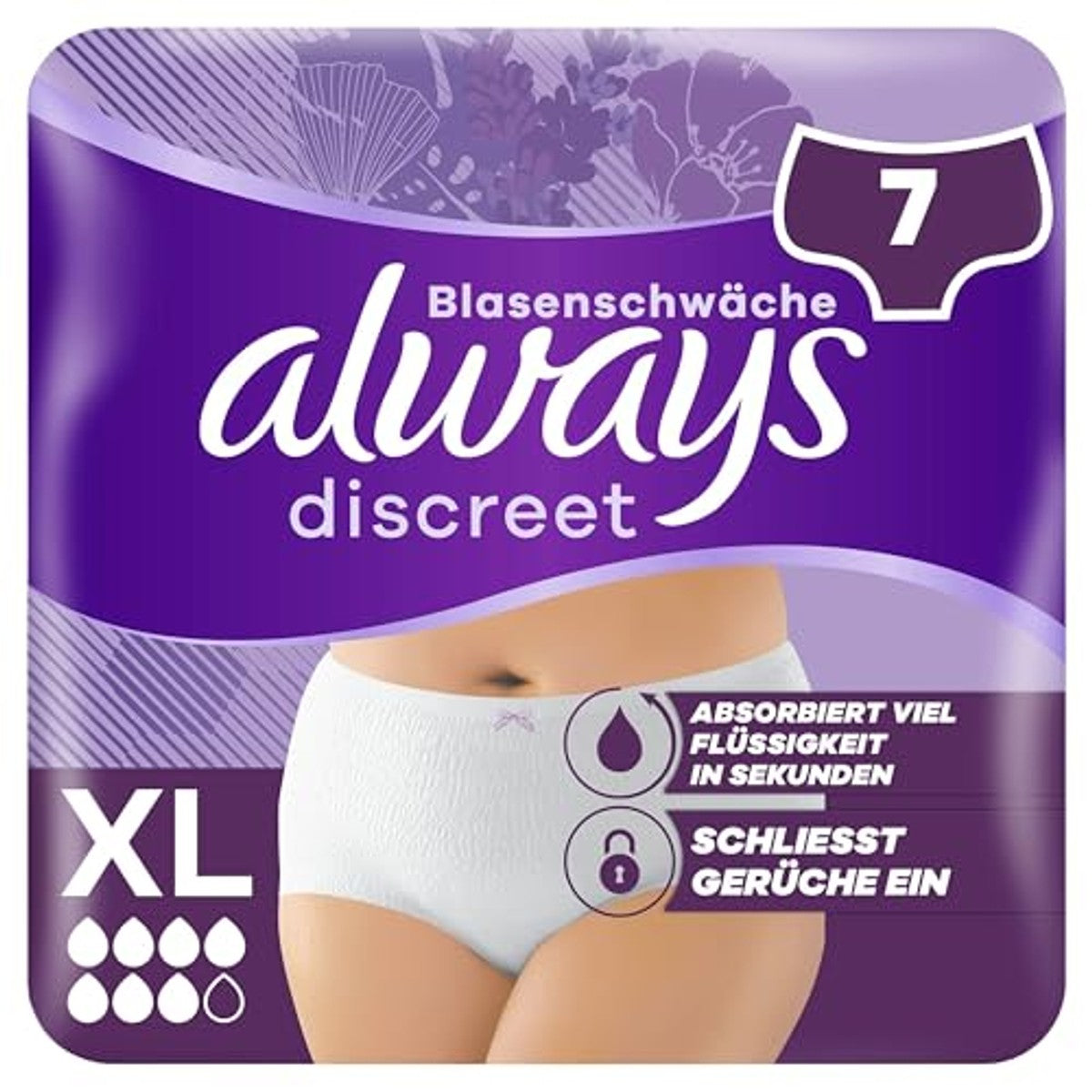 Always Discreet Incontinentieslip Plus XL 3 x 7 slipjes – Always Discreet