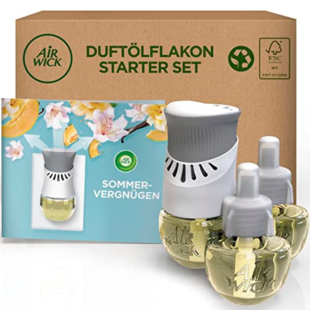 Air Wick Geurstekker starterset Zomerplezier 1 x apparaat + 3 x 20 ml – Air Wick