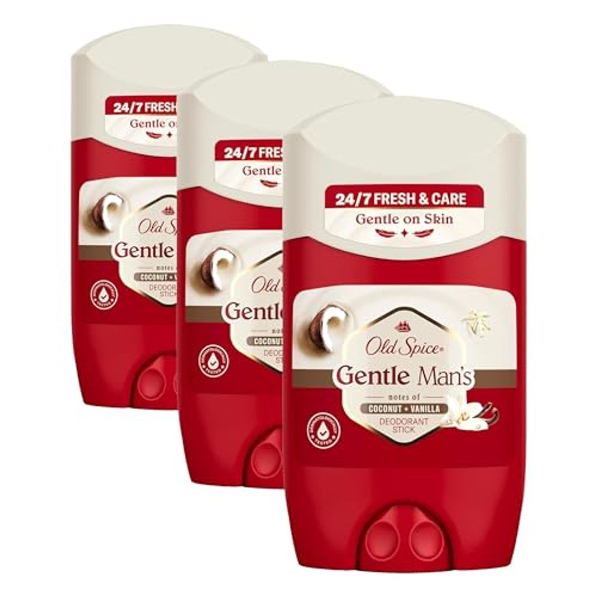 Old Spice Gentle Man's Coconut + Vanilla Deostick 3 x 50 ml – Old Spice
