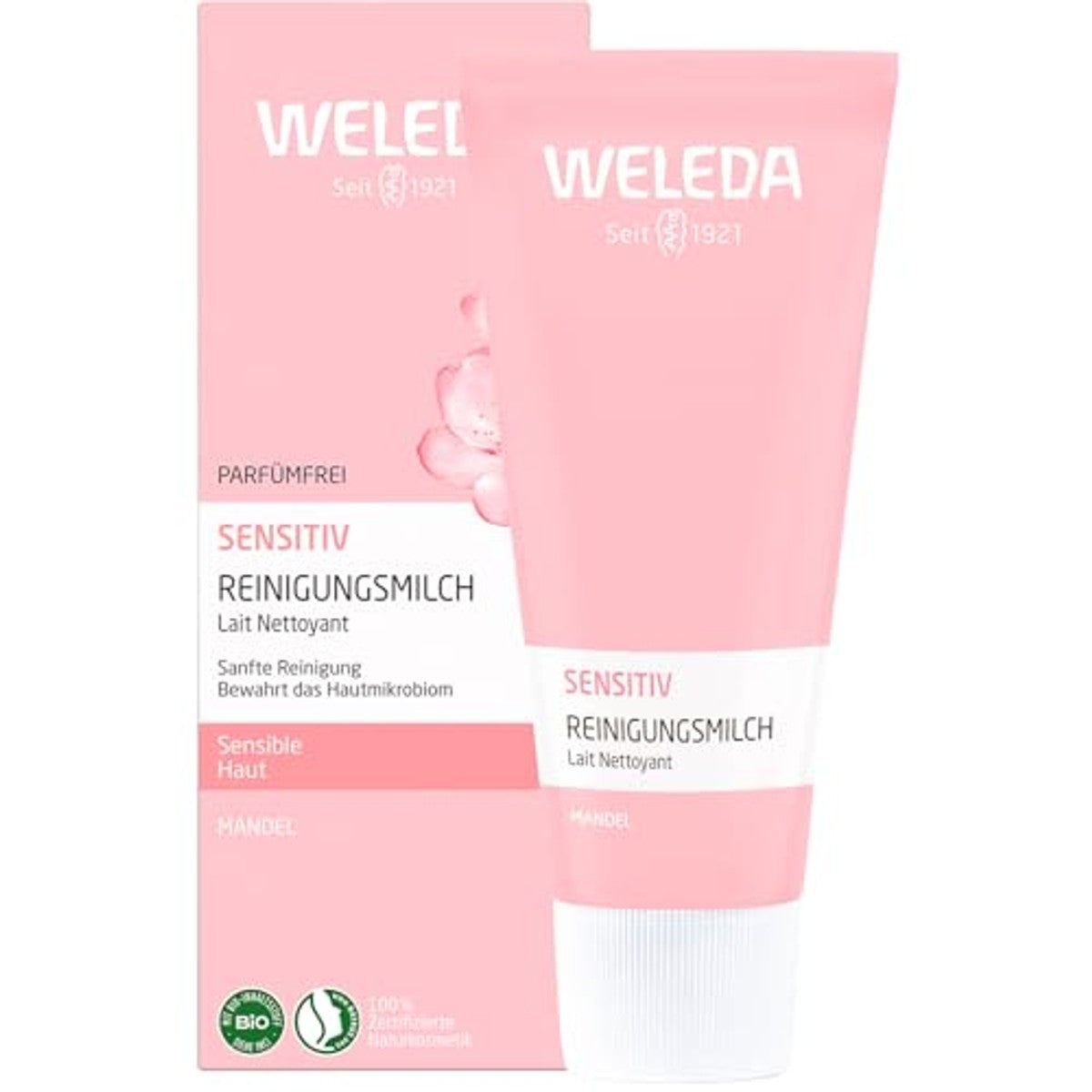 Weleda Amandel Sensitive Reinigingsmelk Gevoelige Huid 75 ml - 3-pack