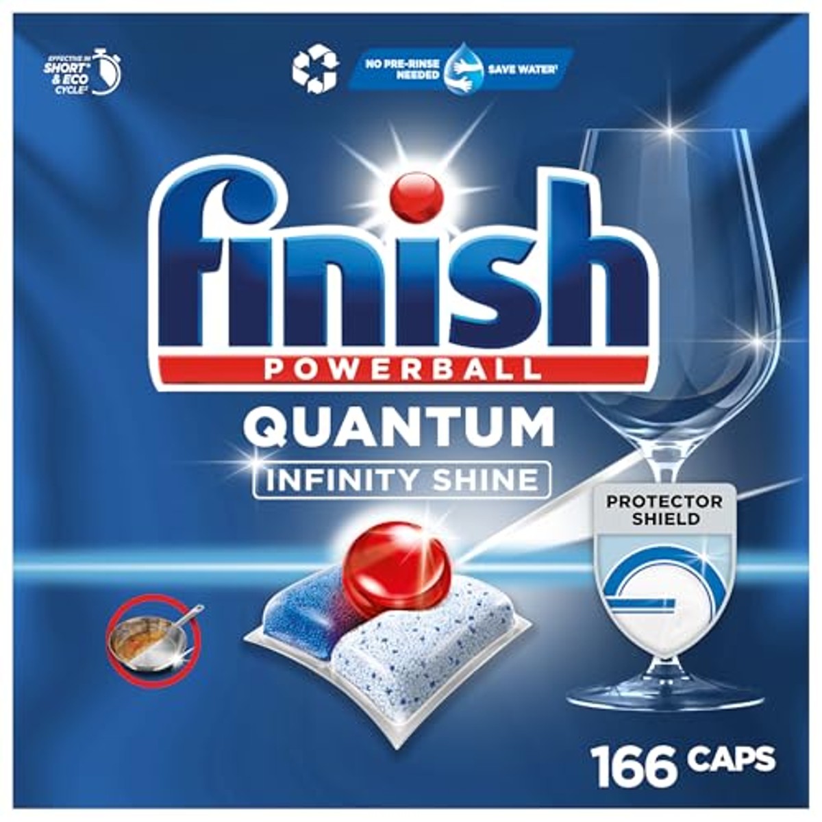 Finish Quantum Infinity Shine vaatwastabletten 2 x 83 tabs – foto 2