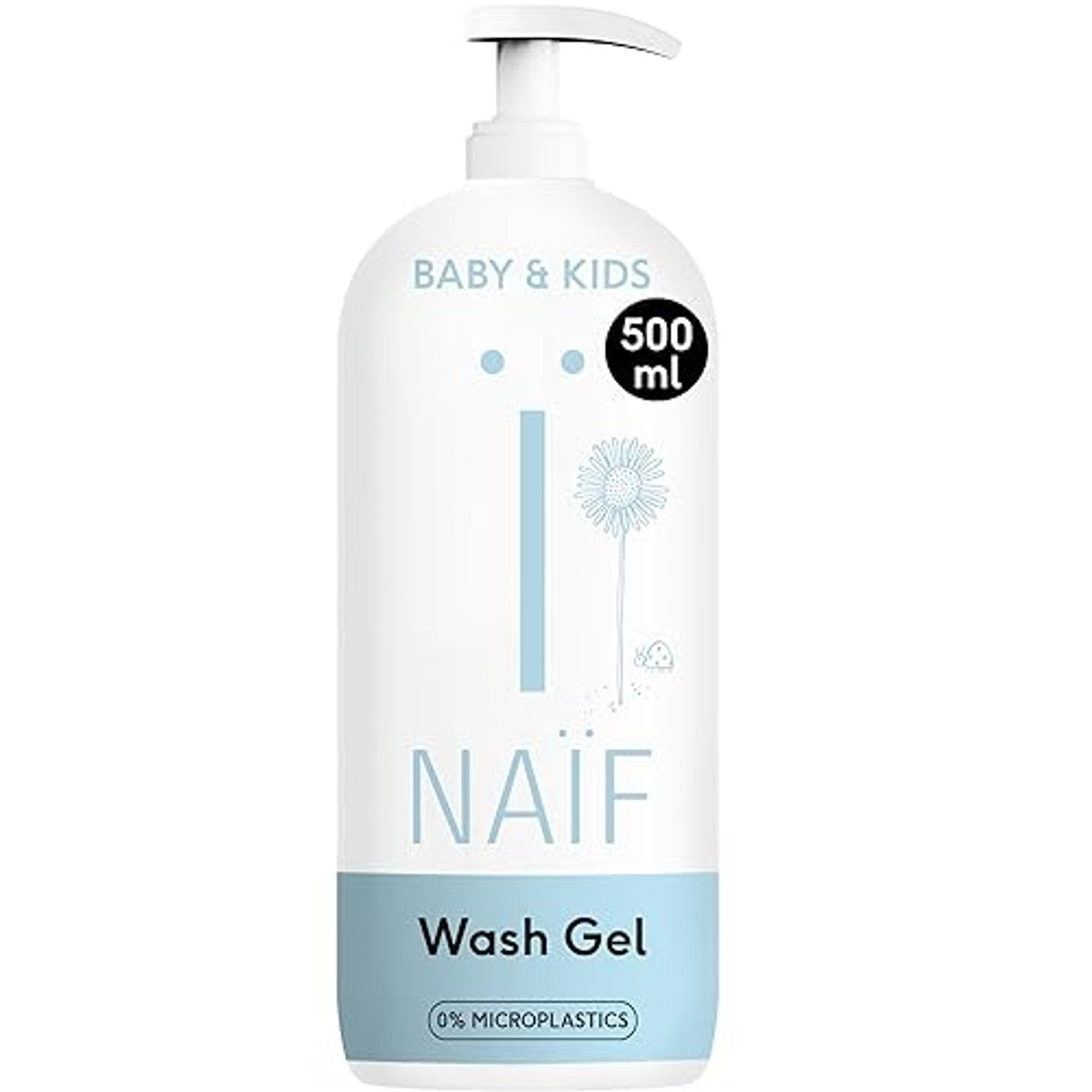 Naïf Verzorgende Wasgel voor Baby's en Kinderen 3 x 500 ml - Voordeelverpakking