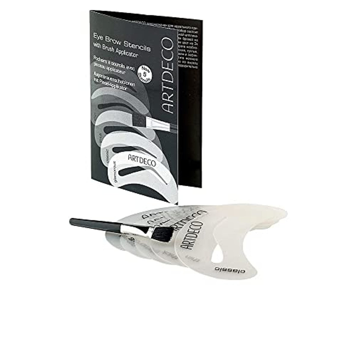 Artdeco wenkbrauwsjablonen set 5 vormen 1 stuk - 3-pack