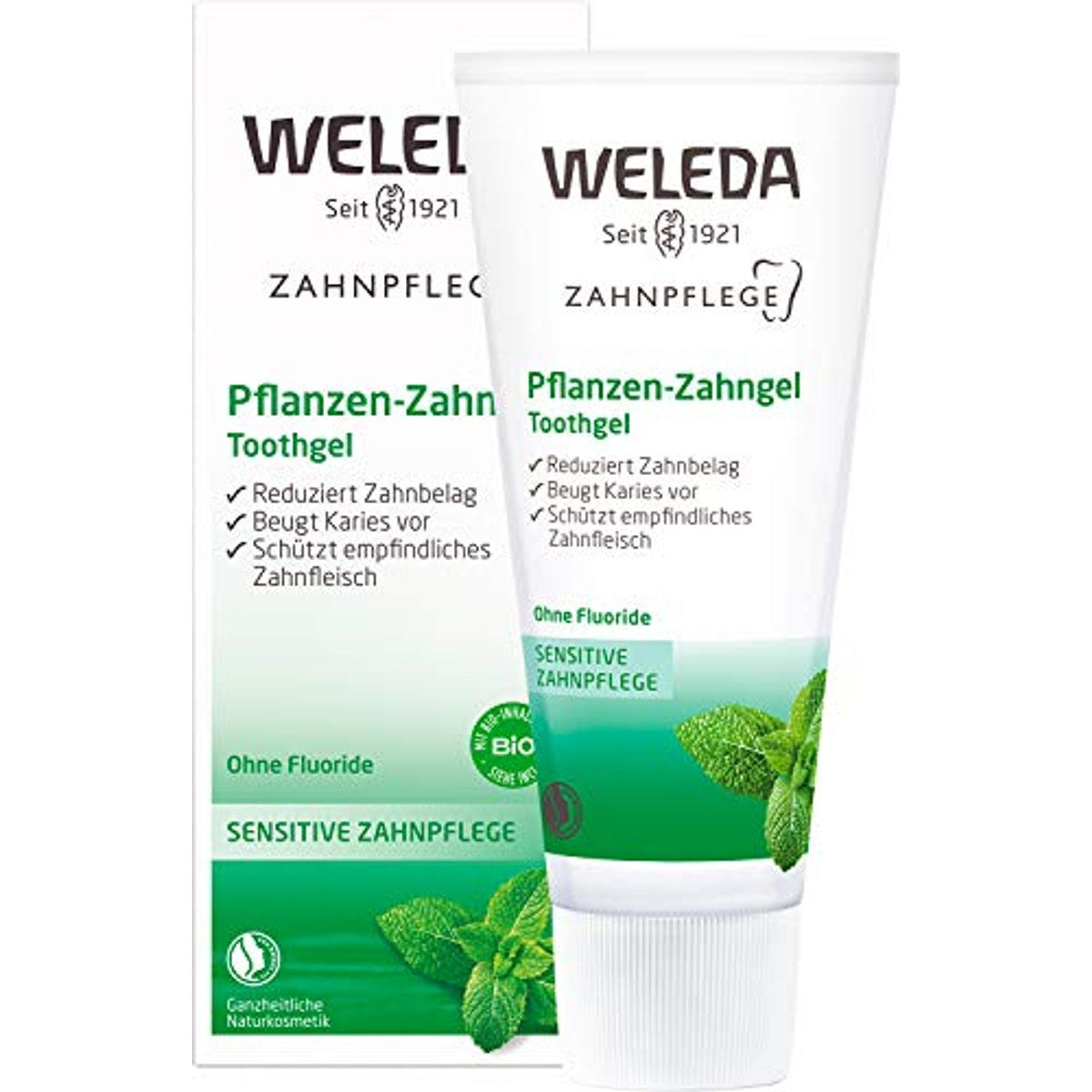 Weleda Planten Tandpasta zonder Fluoride 75 ml - 3-pack