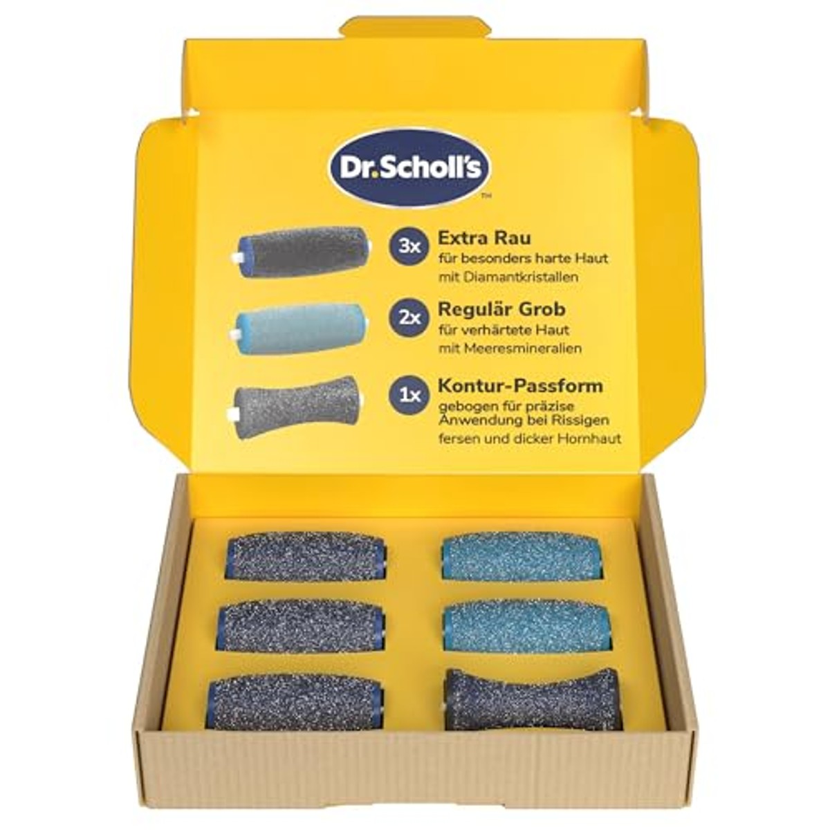 Dr. Scholl's Reserve-rolkoppen eeltverwijderaar 6 stuks – foto 2