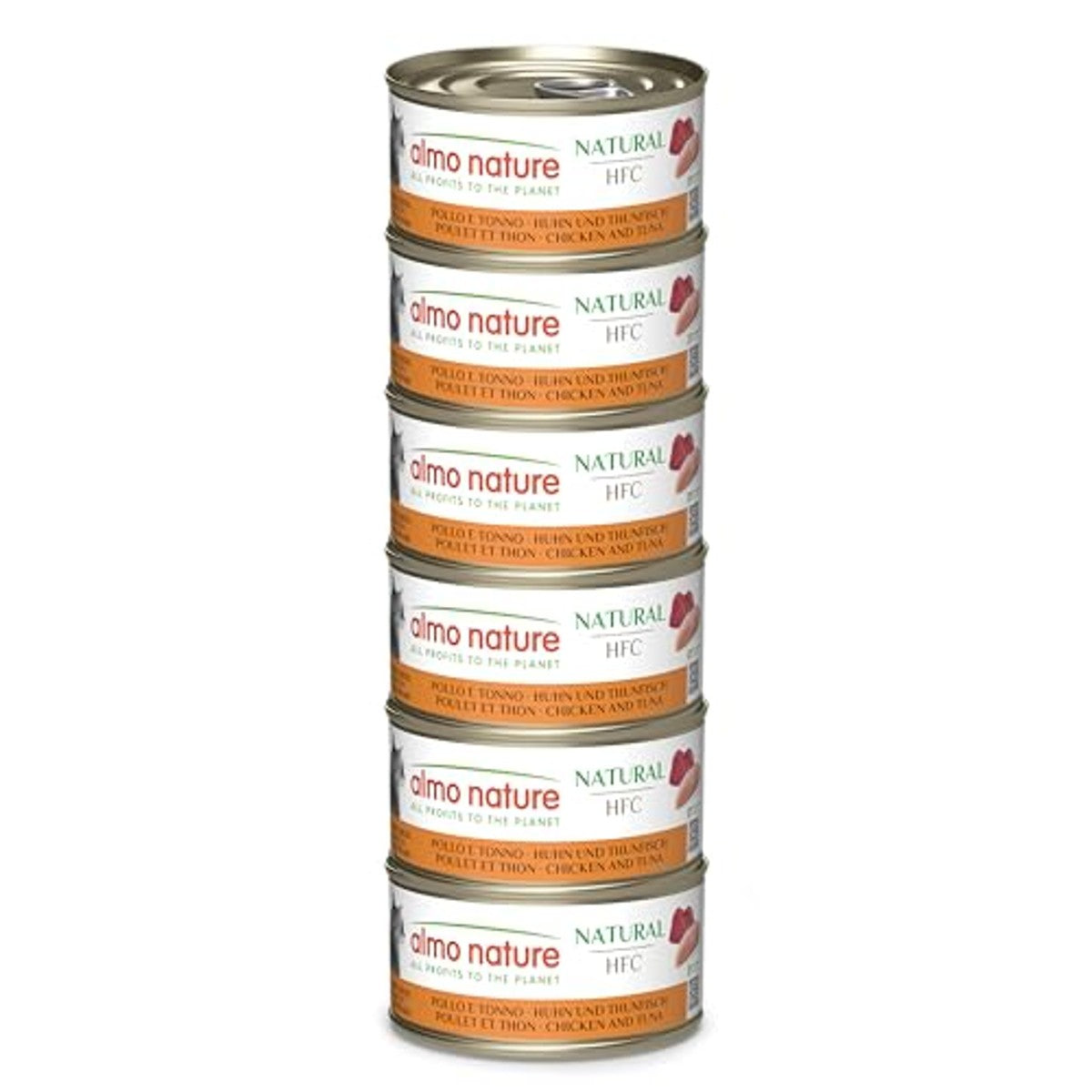 Almo Nature HFC Natural Kattenvoer Kip en Tonijn 6 x 70 g - 6-pack
