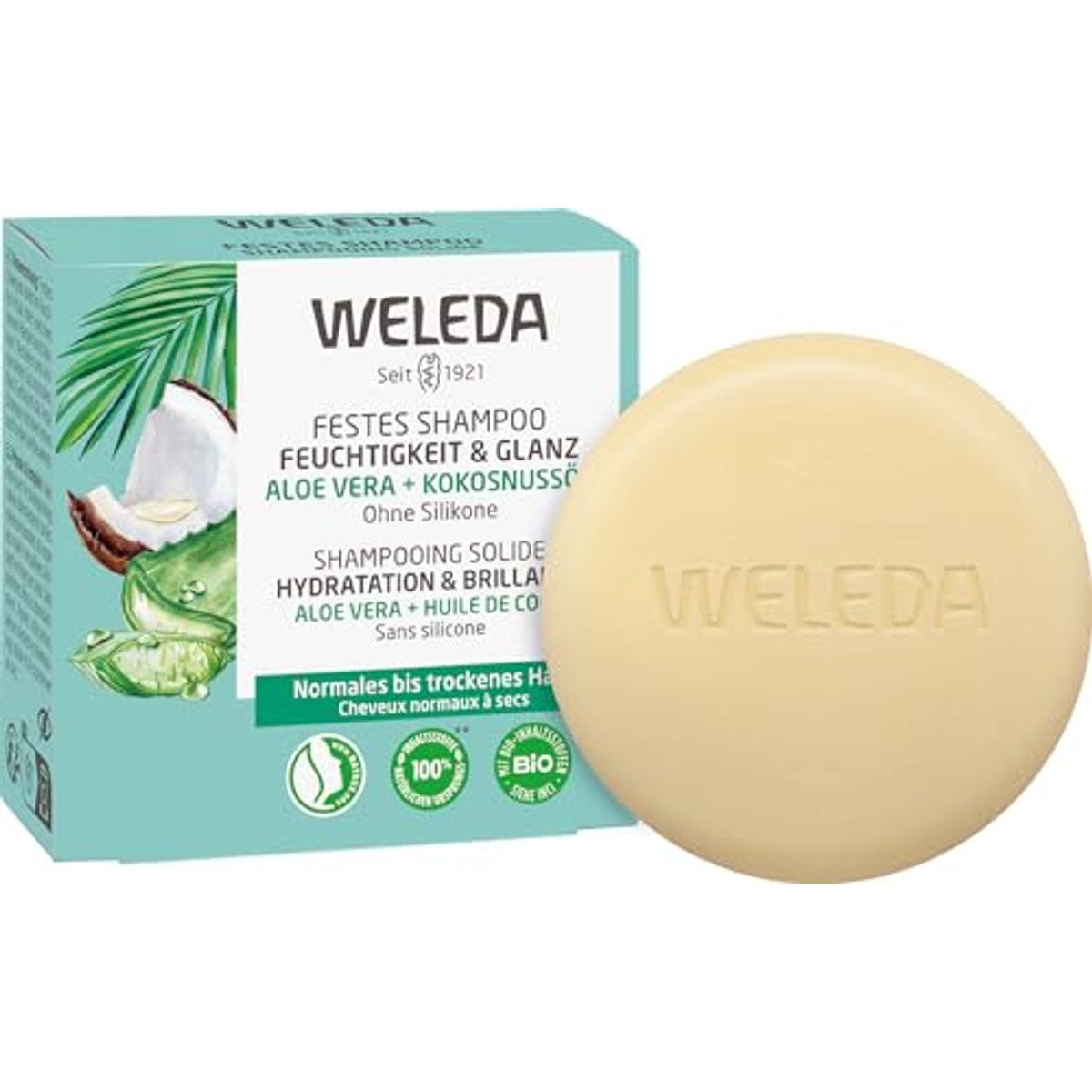 Weleda Bio Vaste Shampoo Vocht & Glans - 6-pack