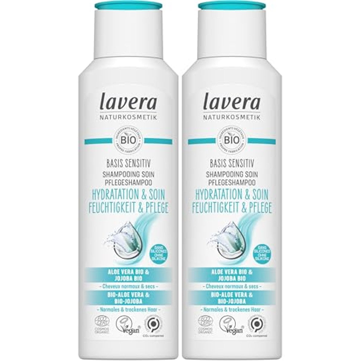 lavera Basis Sensitive Shampoo 250 ml 2 stuks – foto 2