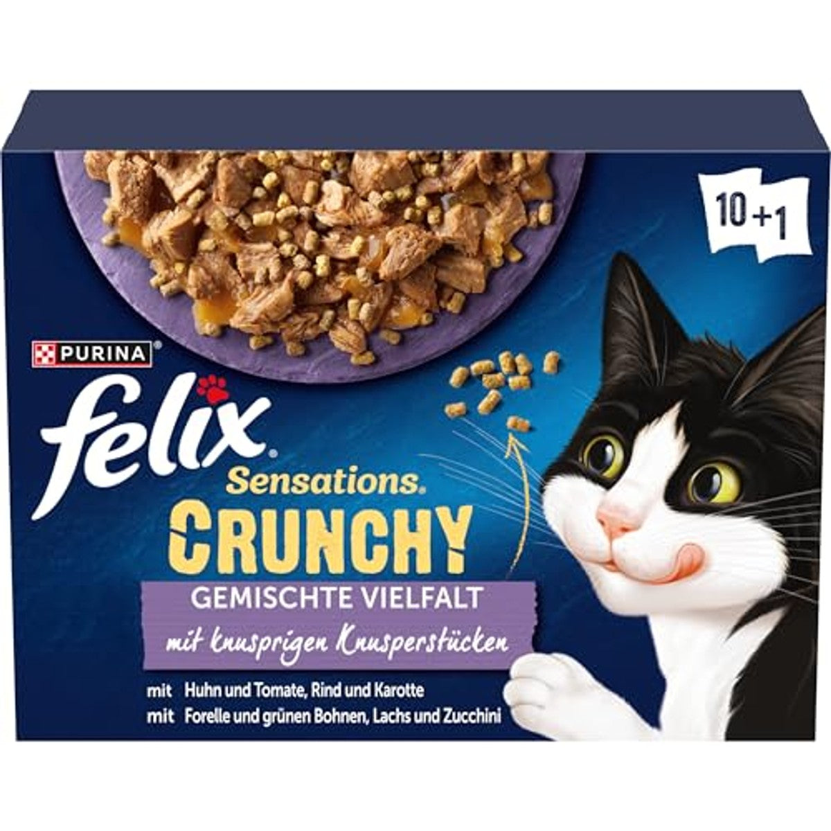 Felix Sensations Crunchy natvoer kattenvoer variëteitenmix 60 stuks – foto 2