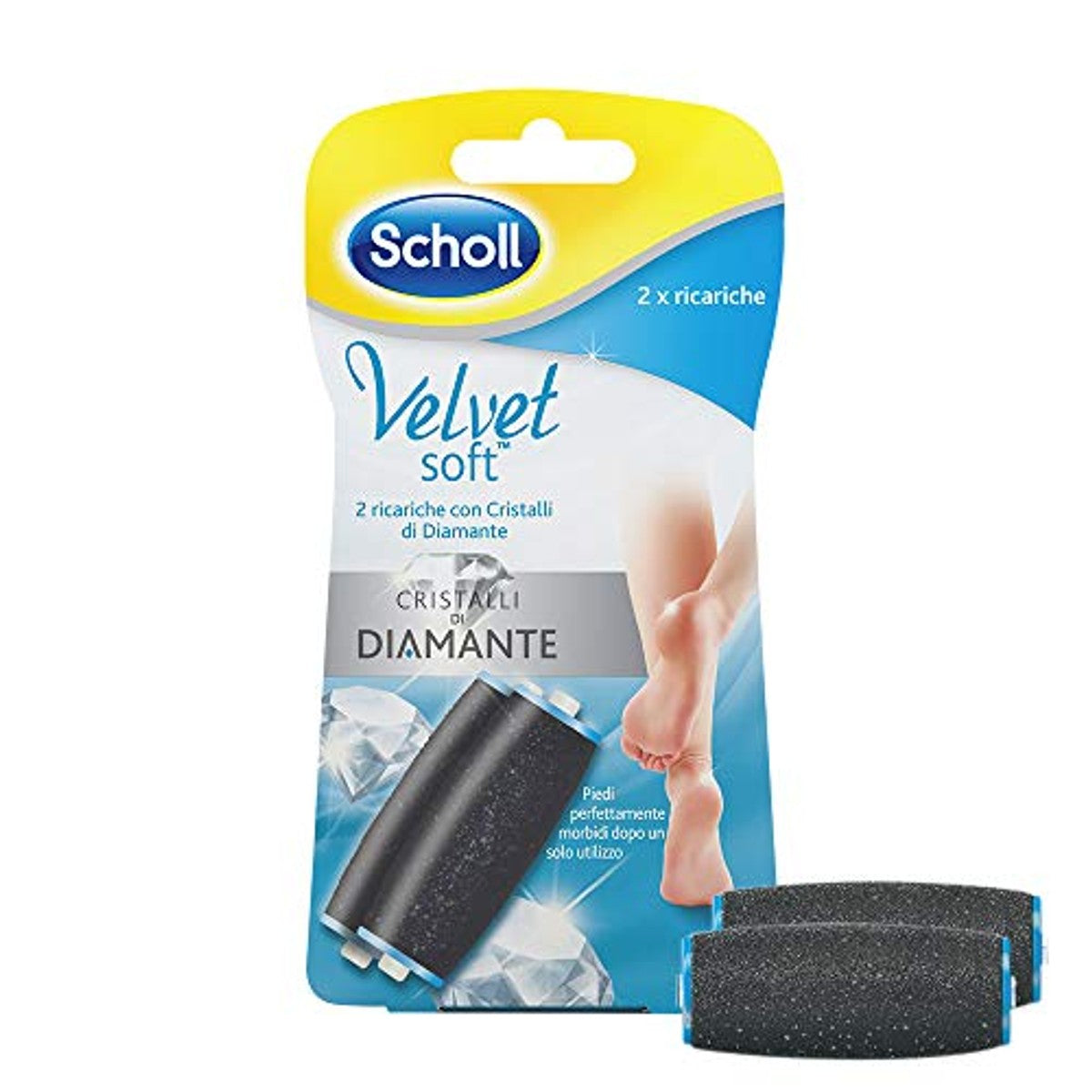 Dr. Scholl's Velvet Soft navulrollen diamantkristallen 2 stuks – Dr. Scholl's