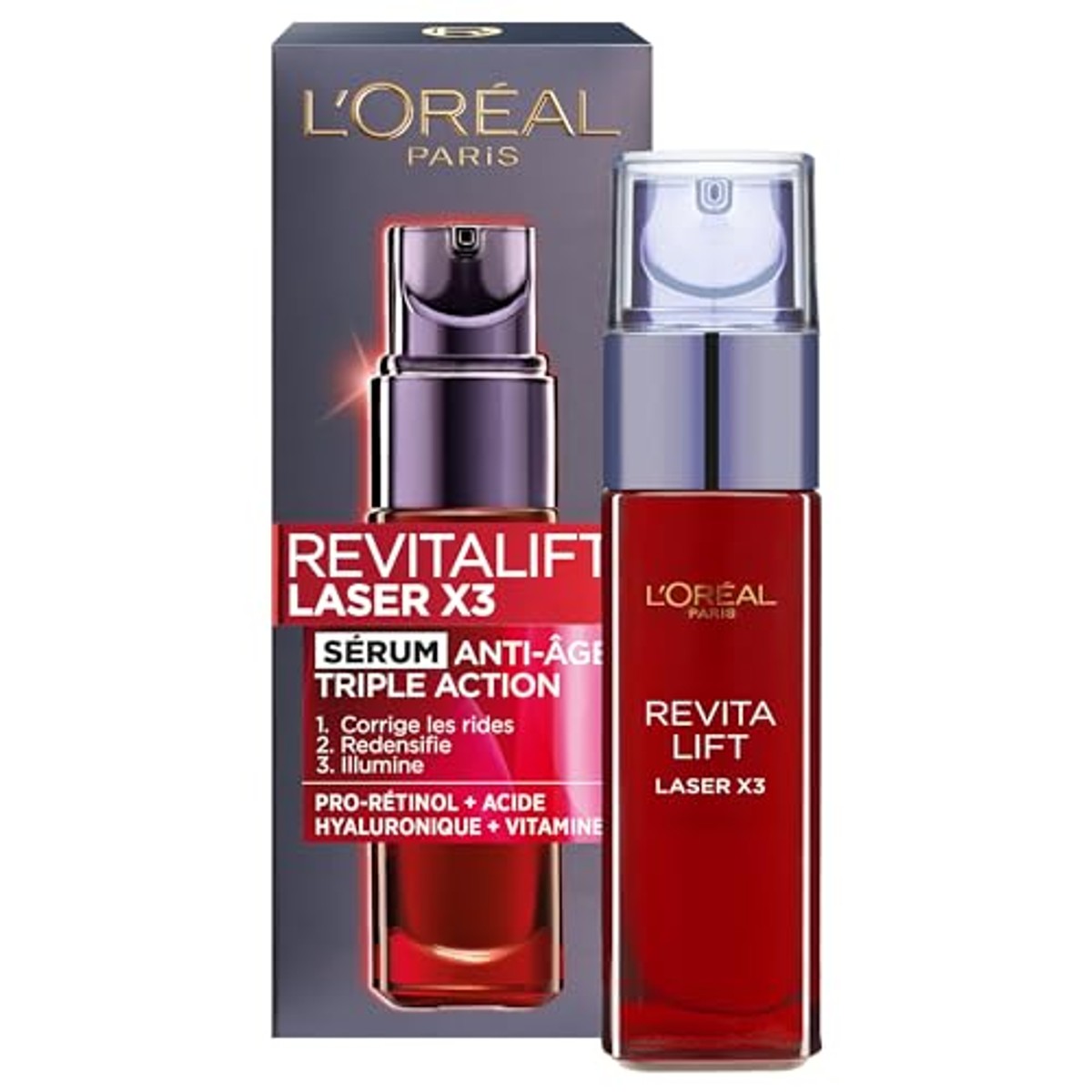 L'Oreal Paris Revitalift Laser X3 Serum 6 x 30 ml - Voordeelverpakking