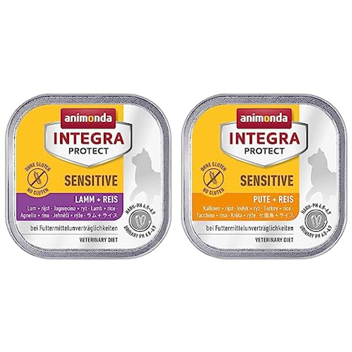 animonda Integra Protect Sensitive & Animonda Integra Protect Cat Sensitive, dieet kattenvoer, natvoer bij voedselallergie, met kalkoen + rijst, 16 x 100 g – animonda Integra Protect Sensitive Katze