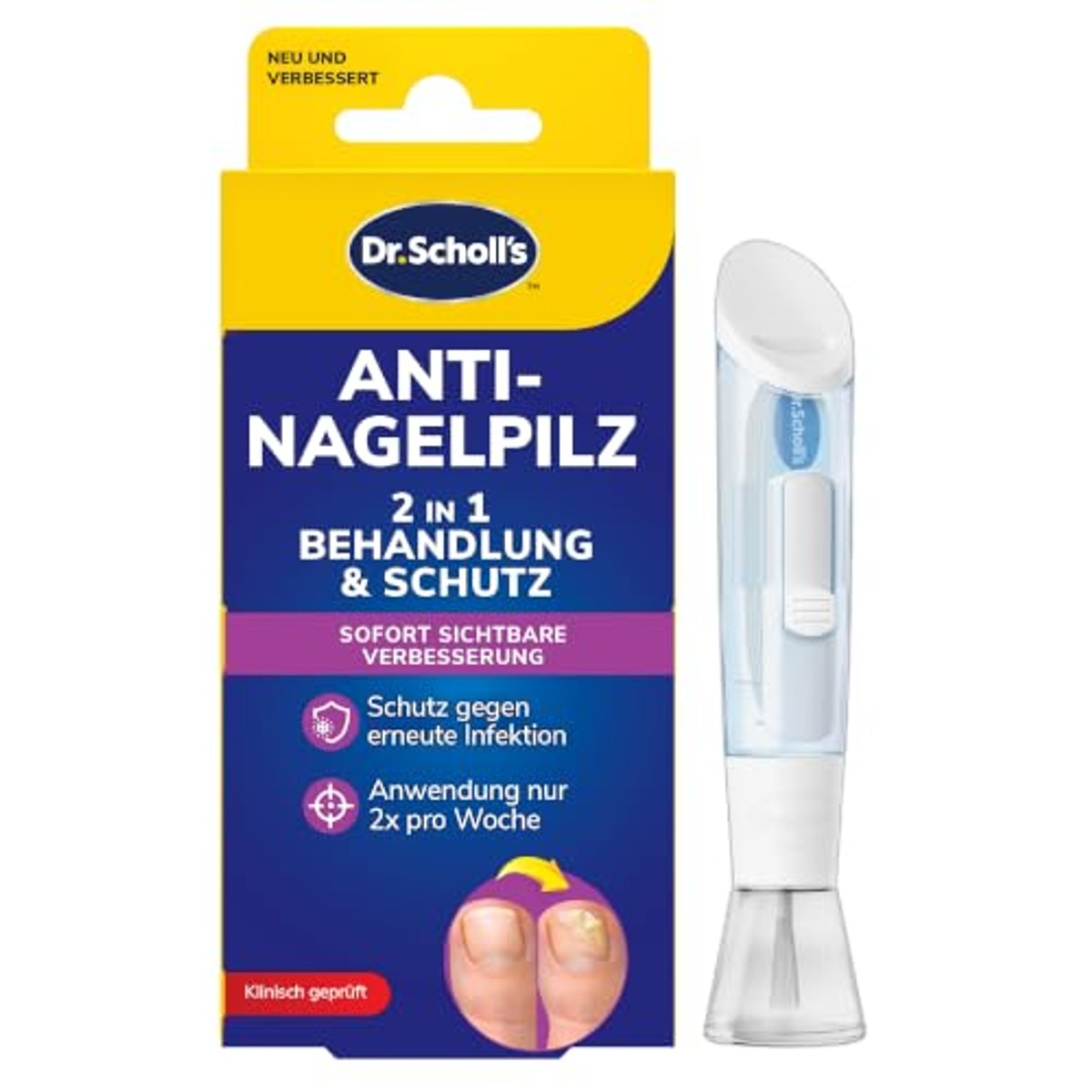 Dr. Scholl's 2-in-1 pen voor nagelschimmel – foto 2