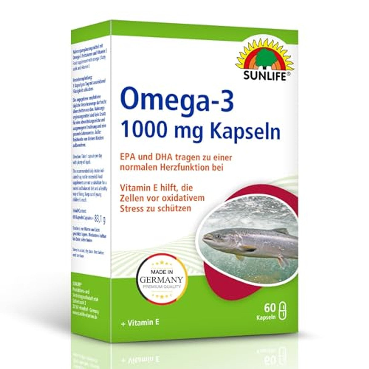 Sunlife Omega 3 Capsules 1000 mg 60 st - 3-pack