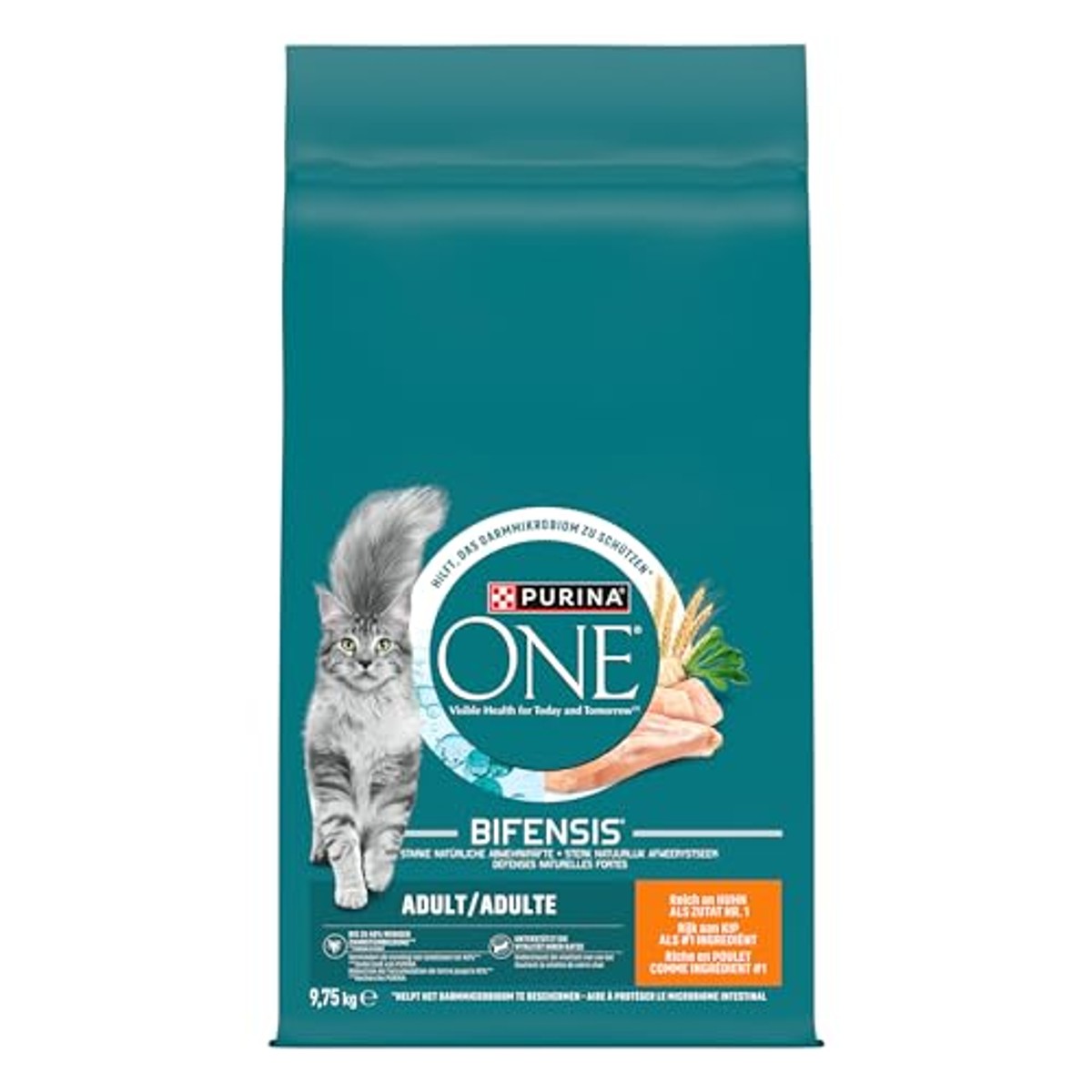 Purina One Bifensis Adult droogvoer kat kip 1 x 9,75 kg - 3-pack